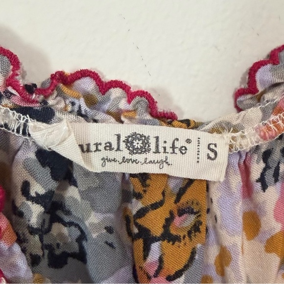Natural Life Avery Boho Floral Midi Dress SIZE SMALL - Picture 5 of 7